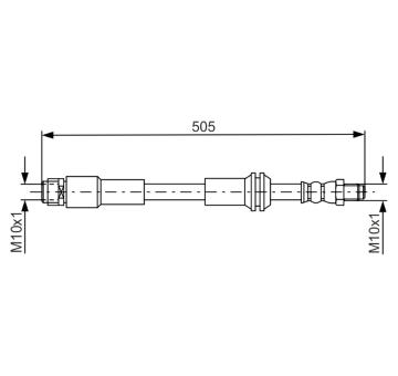 Brzdová hadica BOSCH 1 987 481 675