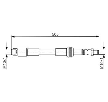 Brzdová hadice BOSCH 1 987 481 675