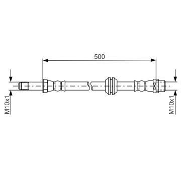 Brzdová hadica BOSCH 1 987 481 676