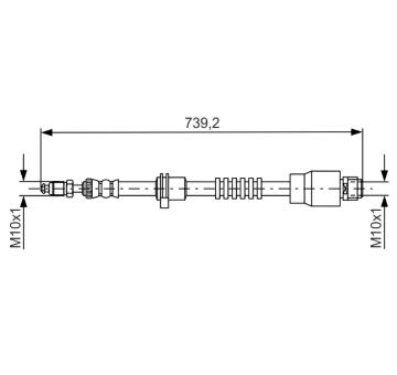 Brzdová hadice BOSCH 1 987 481 677