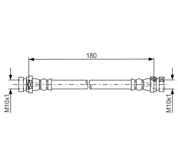 Brzdová hadica BOSCH 1 987 481 681