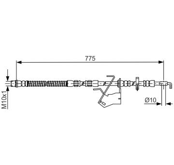 Brzdová hadice BOSCH 1 987 481 685