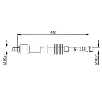Brzdová hadica BOSCH 1 987 481 688