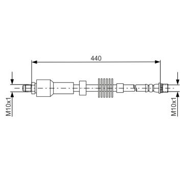 Brzdová hadice BOSCH 1 987 481 688