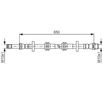 Brzdová hadice BOSCH 1 987 481 690