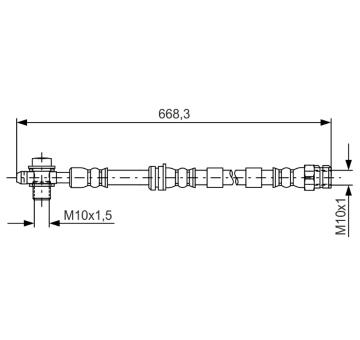 Brzdová hadice BOSCH 1 987 481 693