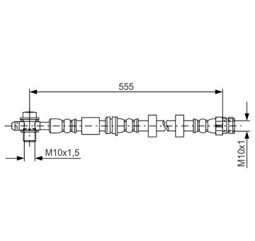 Brzdová hadica BOSCH 1 987 481 694