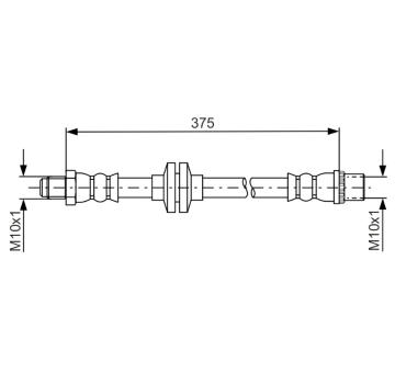 Brzdová hadica BOSCH 1 987 481 695