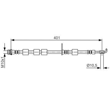 Brzdová hadice BOSCH 1 987 481 700