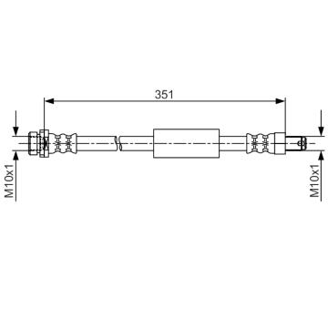 Brzdová hadice BOSCH 1 987 481 705
