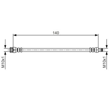 Brzdová hadice BOSCH 1 987 481 706