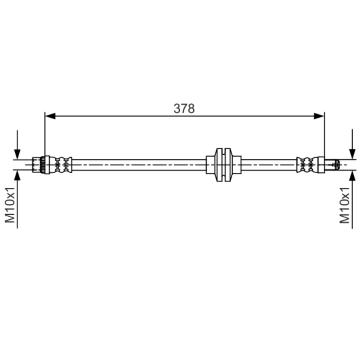 Brzdová hadica BOSCH 1 987 481 707