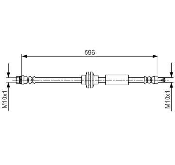 Brzdová hadice BOSCH 1 987 481 708