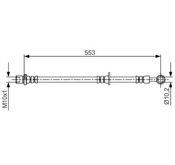 Brzdová hadice BOSCH 1 987 481 709