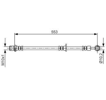 Brzdová hadice BOSCH 1 987 481 710