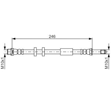Brzdová hadice BOSCH 1 987 481 714