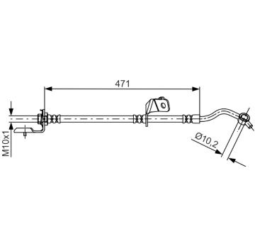 Brzdová hadica BOSCH 1 987 481 715