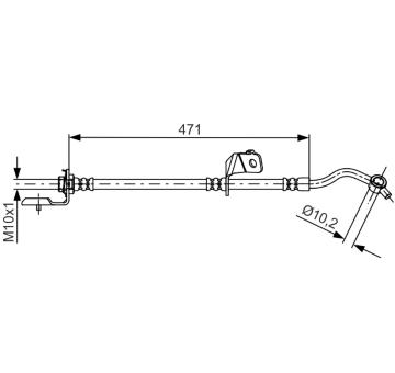 Brzdová hadice BOSCH 1 987 481 715