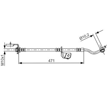 Brzdová hadice BOSCH 1 987 481 716