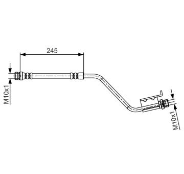 Brzdová hadica BOSCH 1 987 481 717