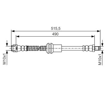 Brzdová hadice BOSCH 1 987 481 721
