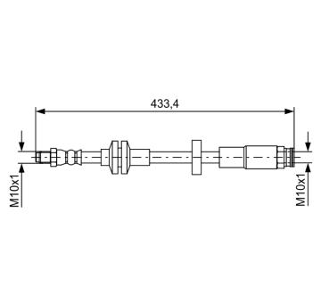 Brzdová hadica BOSCH 1 987 481 726