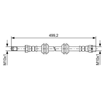 Brzdová hadice BOSCH 1 987 481 727