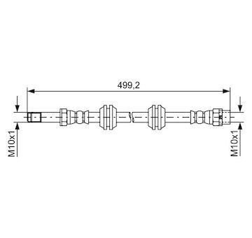 Brzdová hadice BOSCH 1 987 481 727
