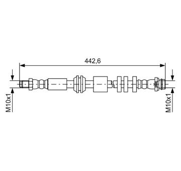 Brzdová hadice BOSCH 1 987 481 732