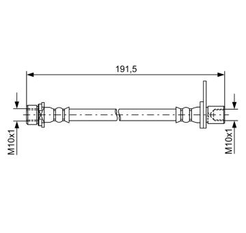Brzdová hadica BOSCH 1 987 481 738