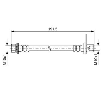 Brzdová hadice BOSCH 1 987 481 738
