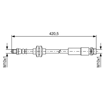 Brzdová hadica BOSCH 1 987 481 739