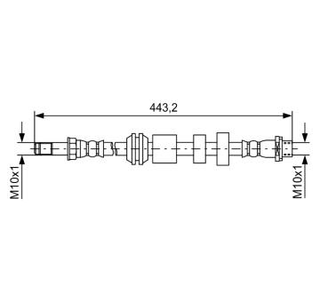 Brzdová hadica BOSCH 1 987 481 740