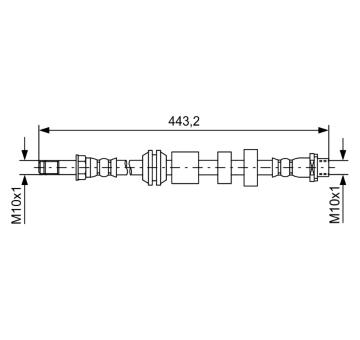 Brzdová hadice BOSCH 1 987 481 740