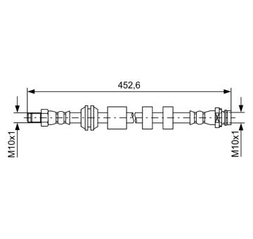 Brzdová hadica BOSCH 1 987 481 741