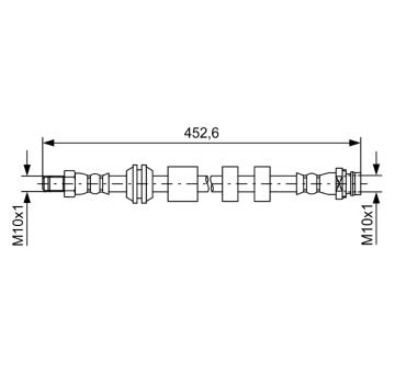 Brzdová hadice BOSCH 1 987 481 741