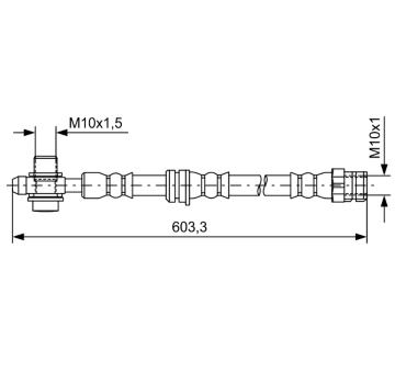 Brzdová hadica BOSCH 1 987 481 742