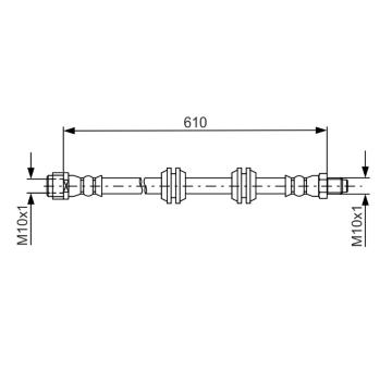 Brzdová hadice BOSCH 1 987 481 744