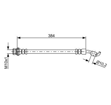 Brzdová hadice BOSCH 1 987 481 884