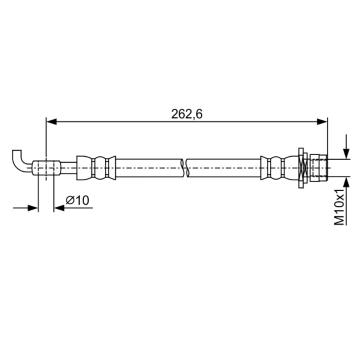 Brzdová hadice BOSCH 1 987 481 936