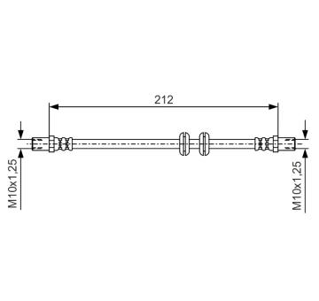 Brzdová hadice BOSCH 1 987 481 A51