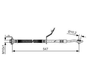 Brzdová hadice BOSCH 1 987 481 A56