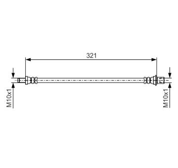 Brzdová hadice BOSCH 1 987 481 A62