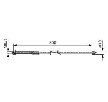 Tažné lanko, parkovací brzda BOSCH 1 987 482 132