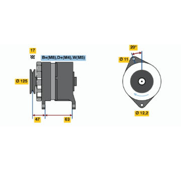 generátor BOSCH 6 033 GB3 009