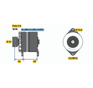 generátor BOSCH 6 033 GB3 033