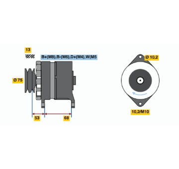 generátor BOSCH 6 033 GB3 036