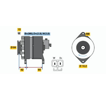 generátor BOSCH 6 033 GB4 009