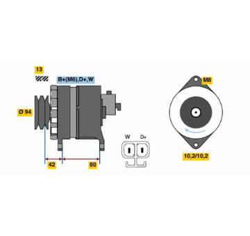 generátor BOSCH 6 033 GB4 020