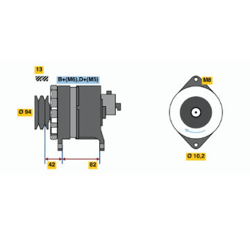 generátor BOSCH 6 033 GB5 007